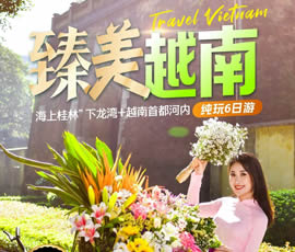 臻美越南—下龍灣、河內休閑6日游